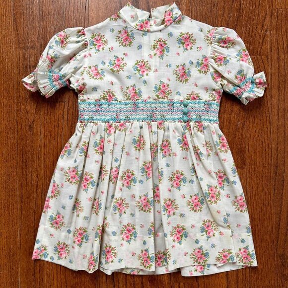 Vintage Girls Dress Size 4T 5T Modest Prairie Farmhouse Peasant Reenactment Kids